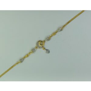 916 Gold CZ Light Weight Ladies Bracelet SSJ-B003