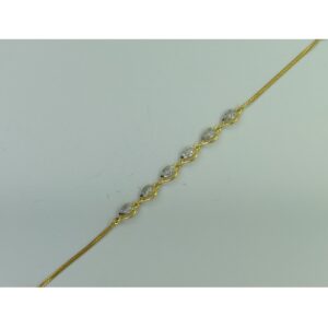22KT Gold Fancy Heart Shape Bracelet For Women SSJ-B002