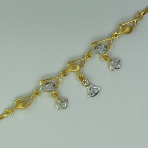 916 Gold CZ Delicate Bracelet For Women SSJ-B001