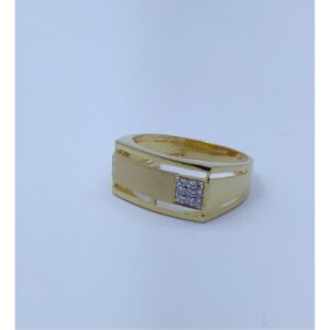 916 gold cz fancy indian design gents ring ssj-r001