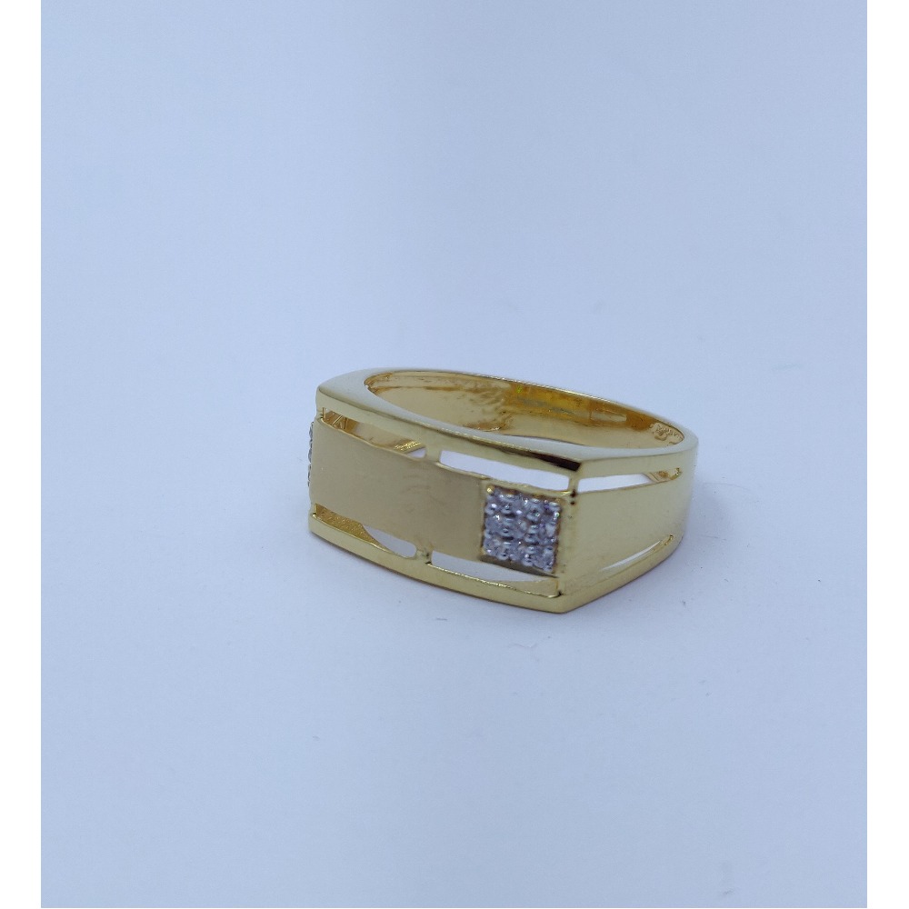 916 gold cz fancy indian design gents ring ssj-r001