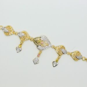 22k cz diamond fancy bracelet