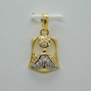 22k fancy chain pendant