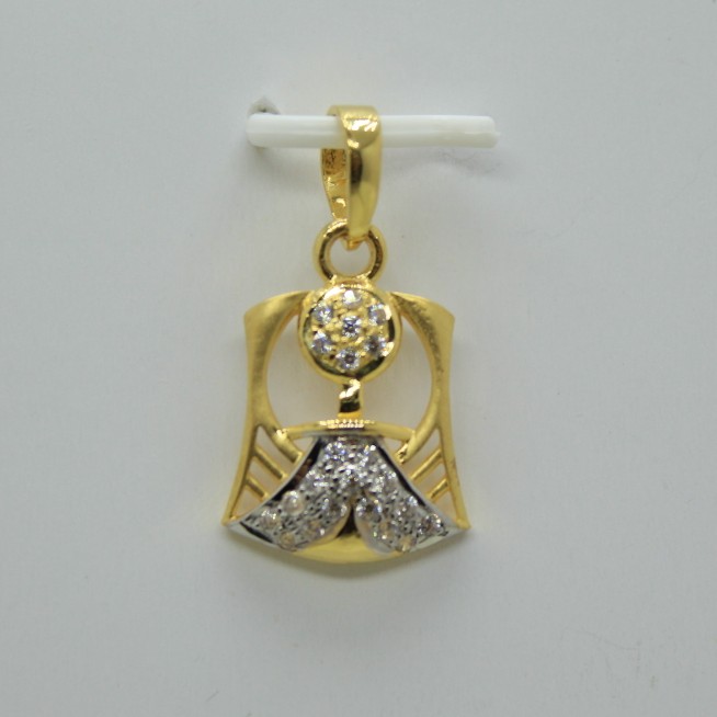 22k fancy chain pendant