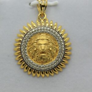 22k /916 executive gents chain pendant