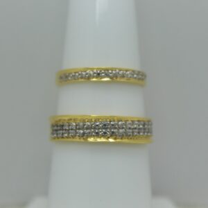 22k cz couples fancy rings
