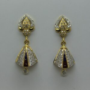 22k cz diamond fancy jummar tops