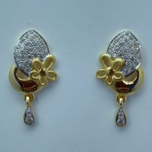 22k cz gold plated fancy Earrings