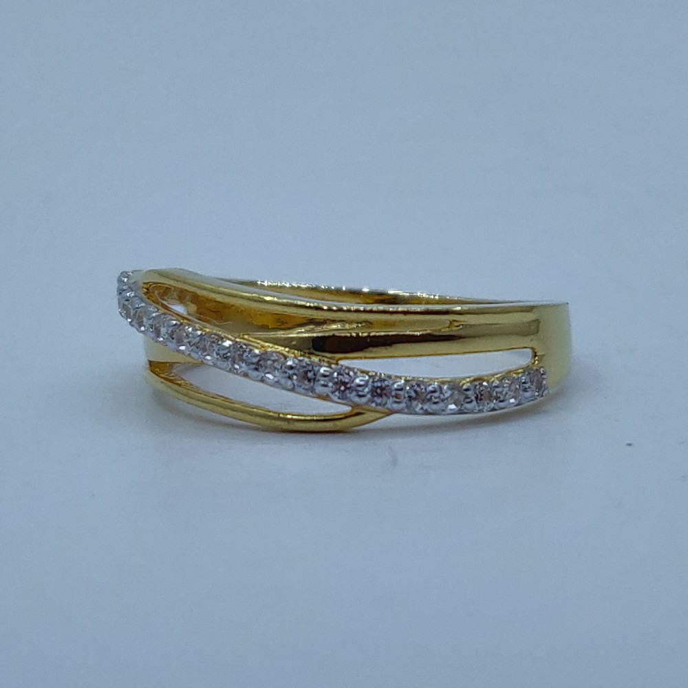 22k/916 cz gold ladies ring - Image 3