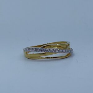 22k/916 cz gold ladies ring