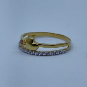 22k fancy light weight ladies ring