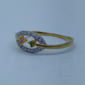 22k light weight gold plated ladies ring