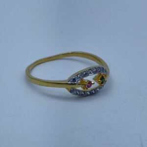 22k light weight gold plated ladies ring