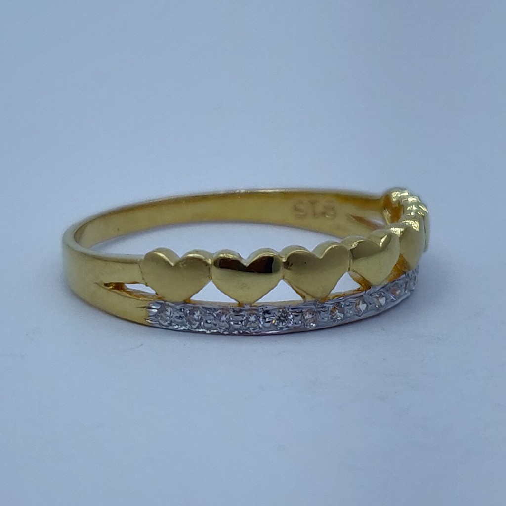 916 cz gold plated fancy ladies ring - Image 2