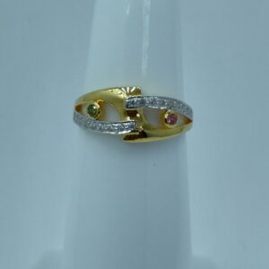 22k cz gold ladies ring