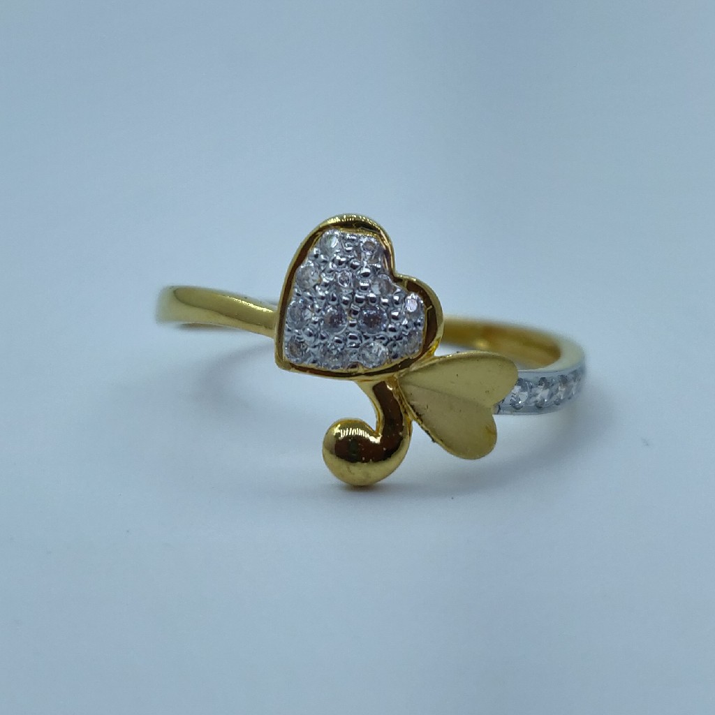 916 rhodium plated fancy ladies ring