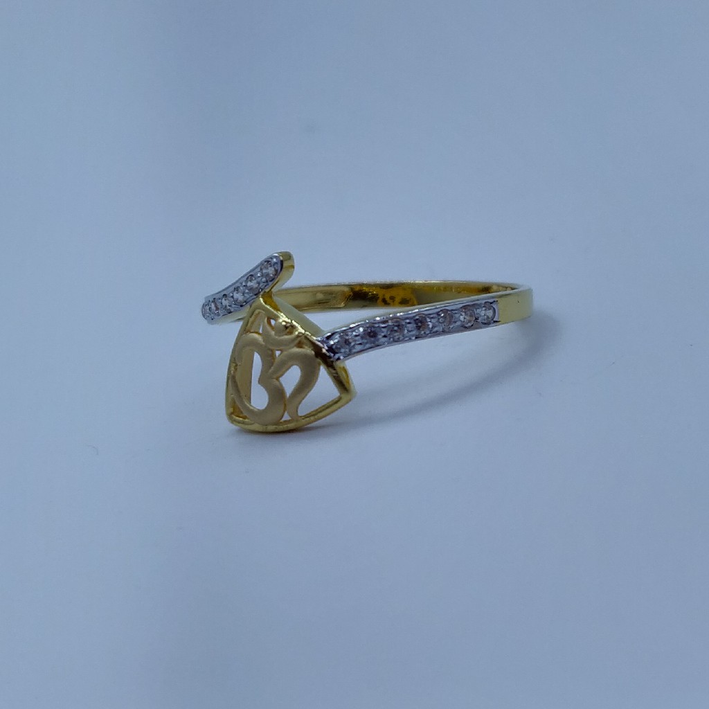 22k/916 Aum light weight ladies ring - Image 4
