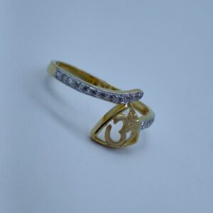 22k/916 Aum light weight ladies ring