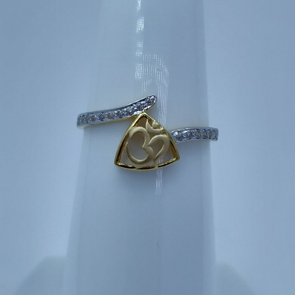 22k/916 Aum light weight ladies ring - Image 2