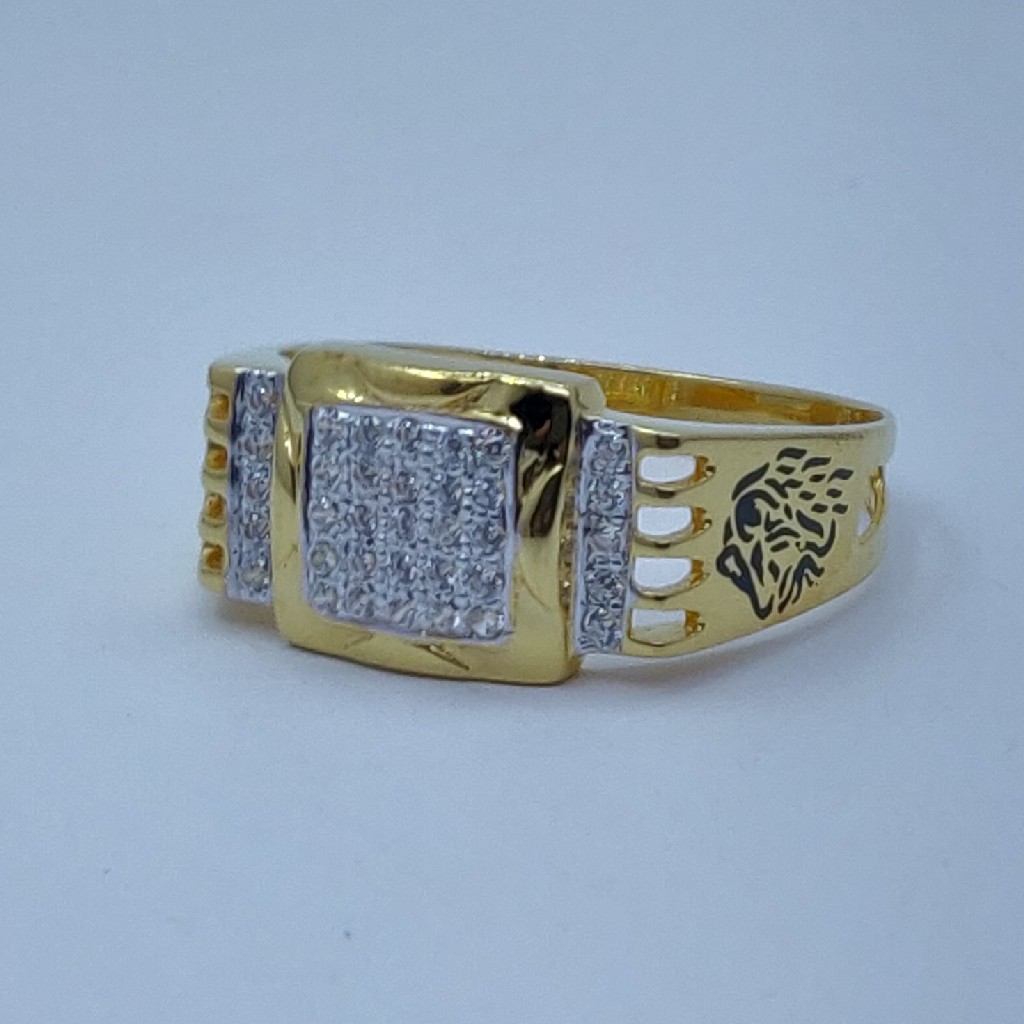 22k Gold light weight ring for men - Image 3