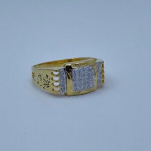 22k Gold light weight ring for men