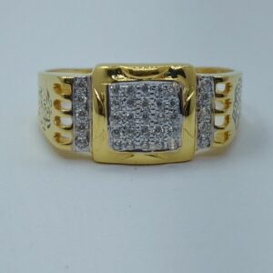 22k Gold light weight ring for men