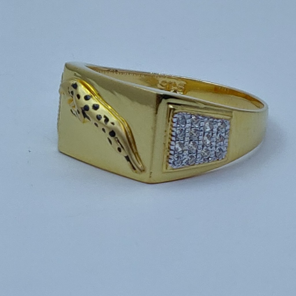 916 hm white rhodium plated gents ring - Image 3