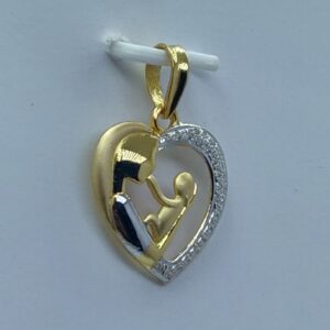 22k/916 fancy mother child pendant
