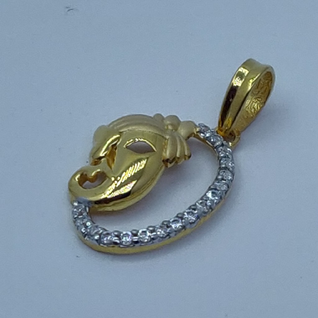 22k/916 executive fancy ganpati pendant
