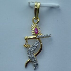 22k executive light weight krishna pendant