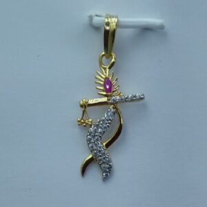 22k executive light weight krishna pendant
