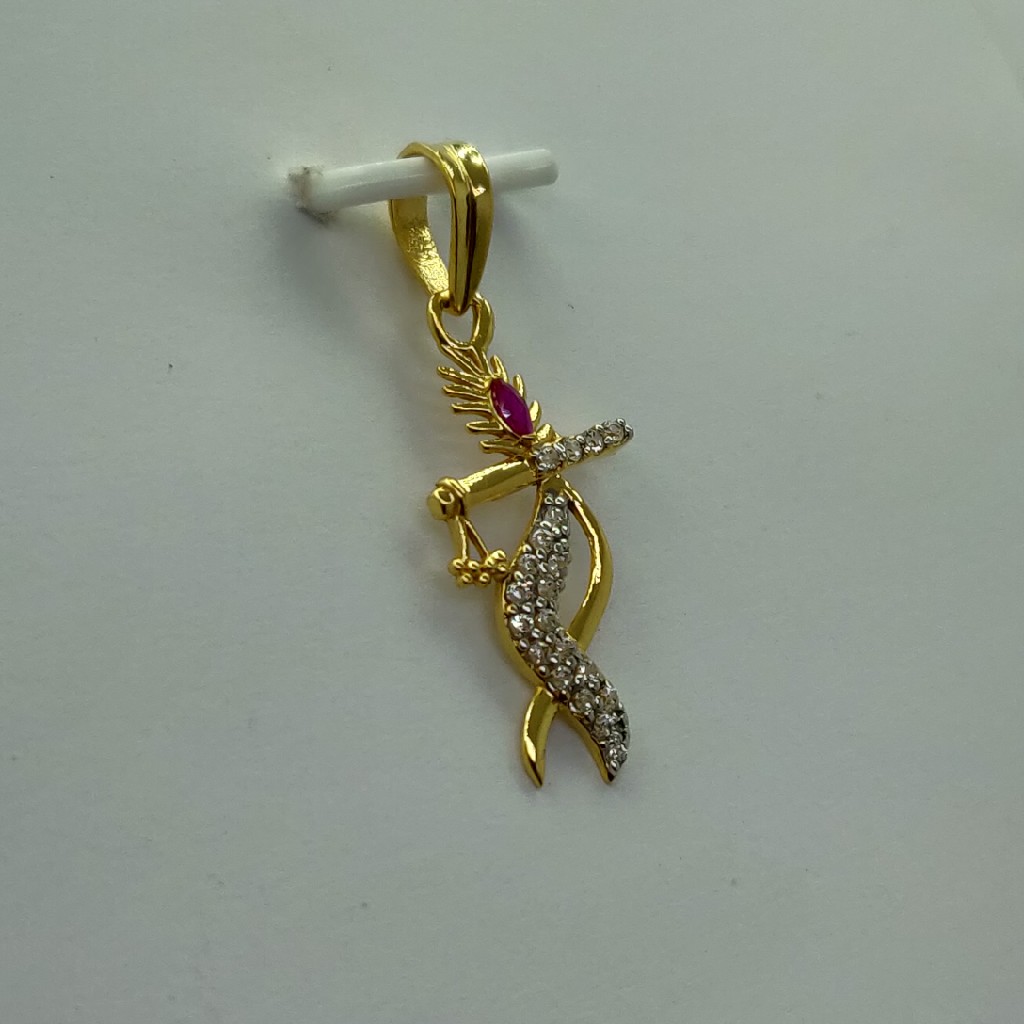 22k executive light weight krishna pendant - Image 2