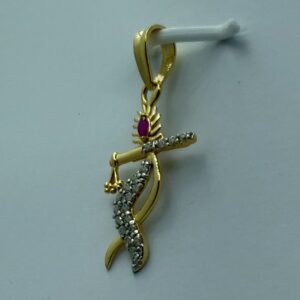 22k executive light weight krishna pendant