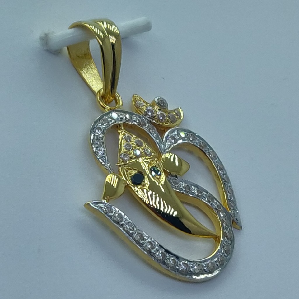 22k executive om ganpati pendant - Image 2