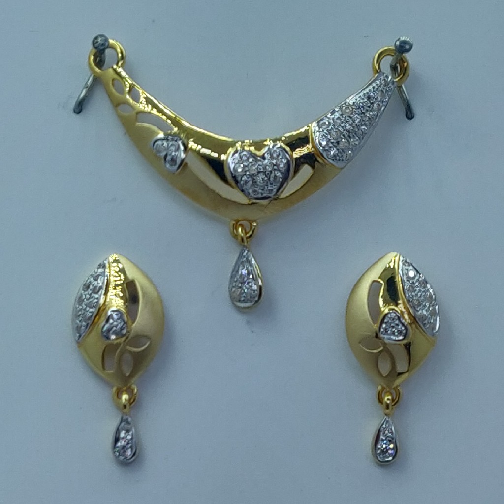 22k executive mangalsutra pendant with tops