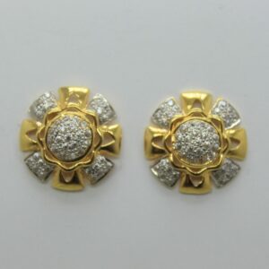 22k/916 fancy round earrings
