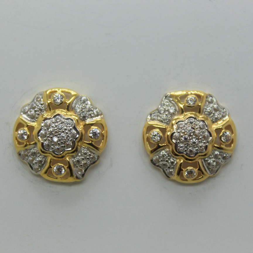 22k gol earrings for women