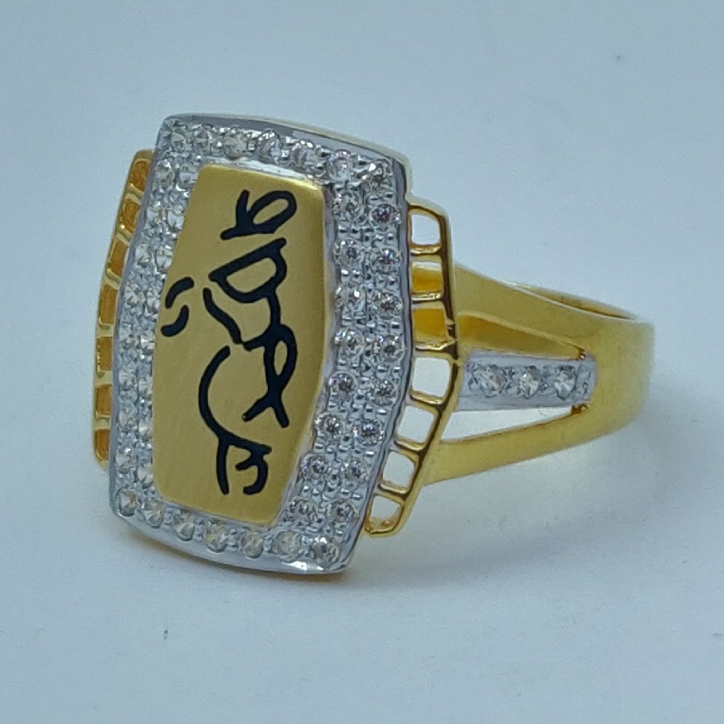 22k/916 fancy Exclusive gents ring - Image 3