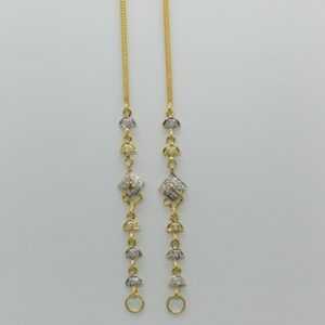 22k/916 Gold Fancy earchain