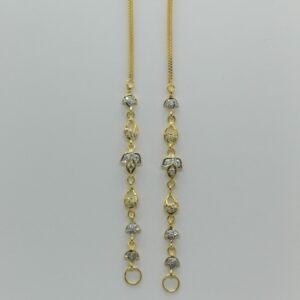 22Kt Gold light weight Earchain