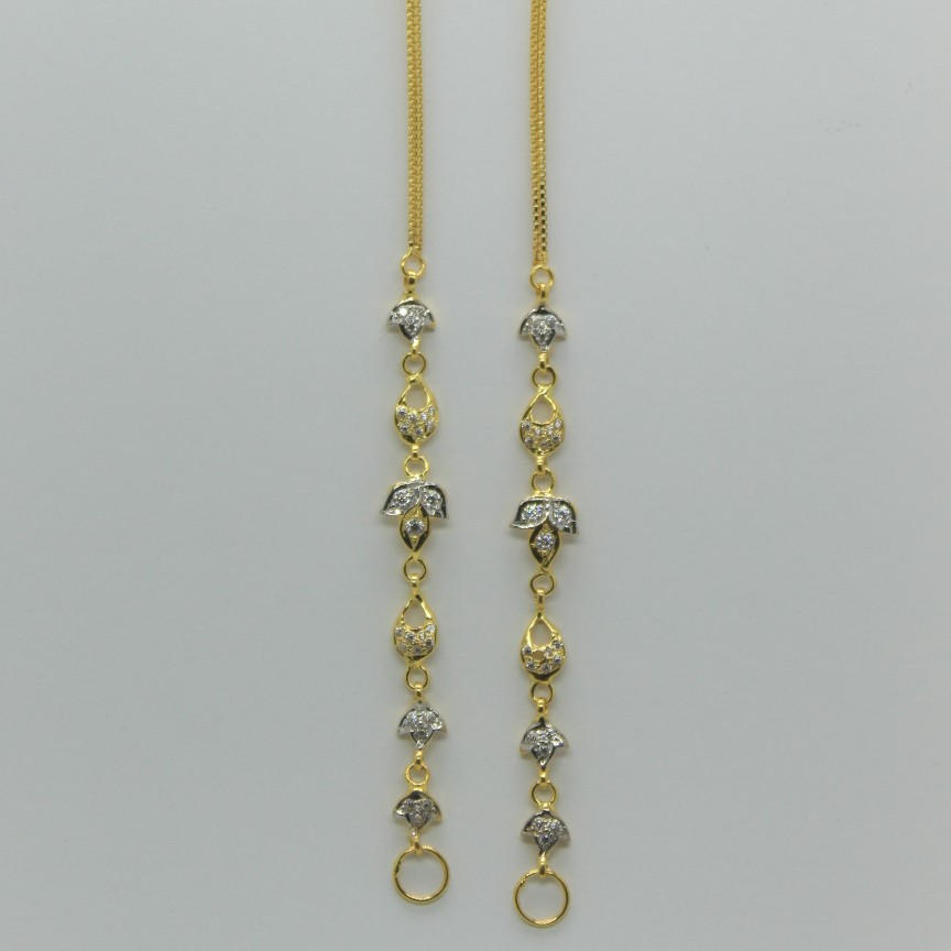 22Kt Gold light weight Earchain
