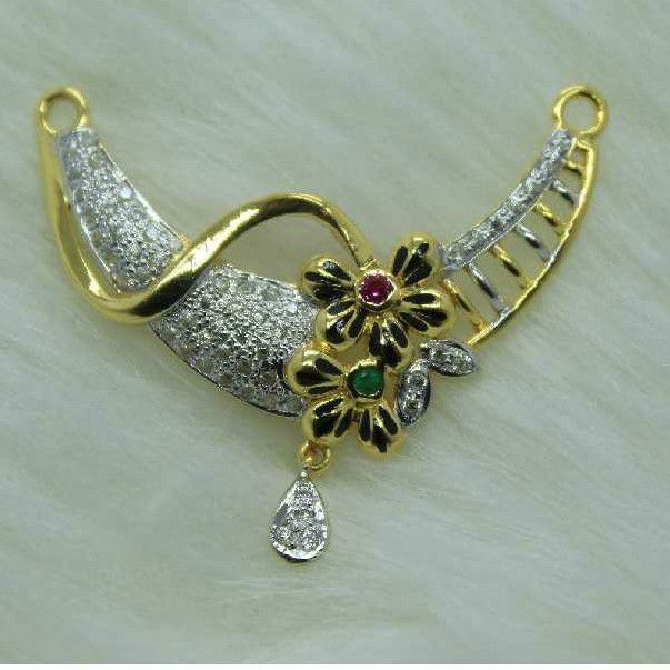 Gold fancy mangalsutra pendant