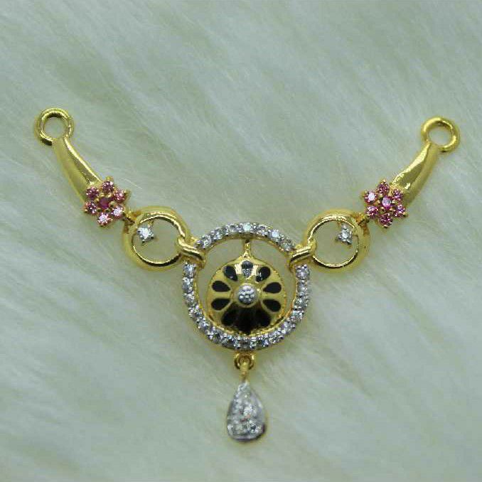 Gold light weight Mangalsutra Pendant