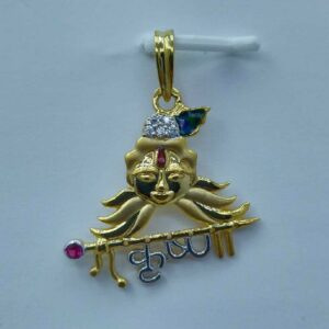 22Kt Gold Krishna pendant