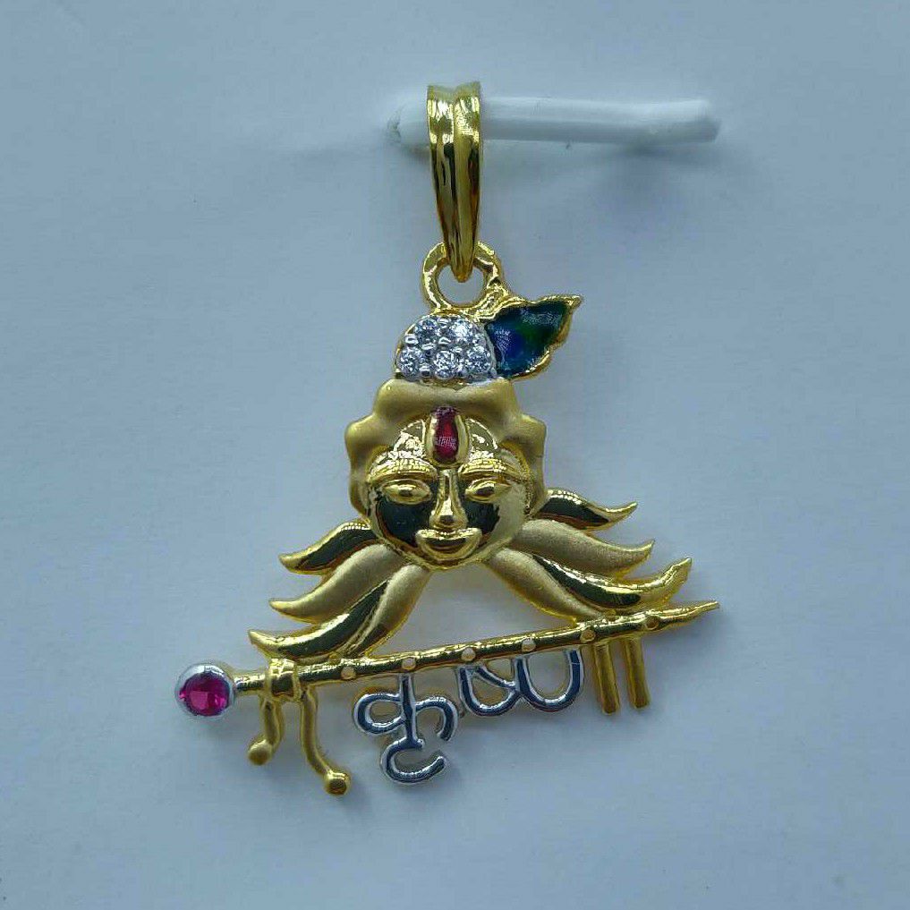 22Kt Gold Krishna pendant