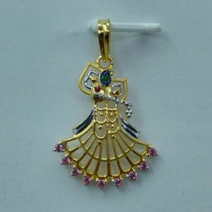 916 Gold Krishna pendant
