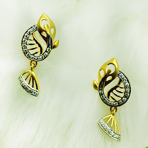916 Gold Fancy Earring SSJ-E008