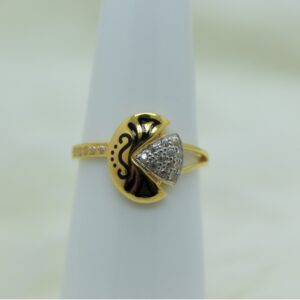22Kt Gold CZ Ring SSJ-R005