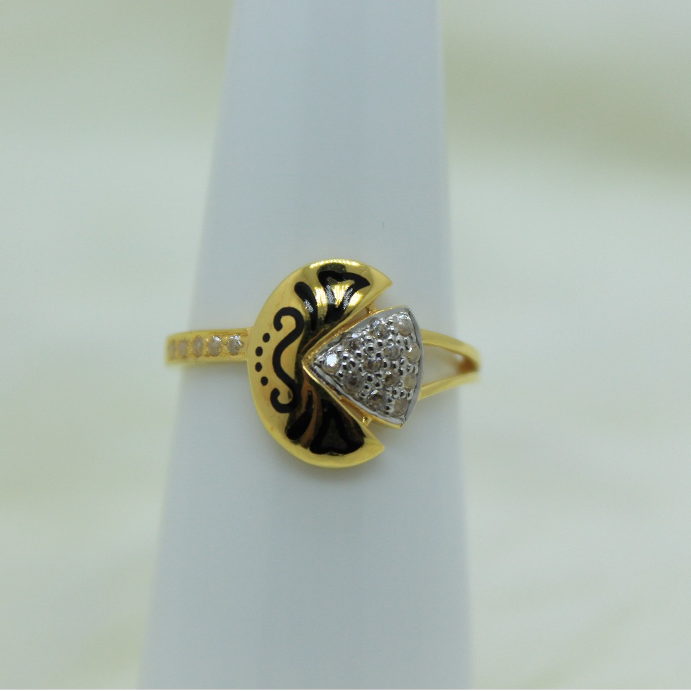 22Kt Gold CZ Ring SSJ-R005