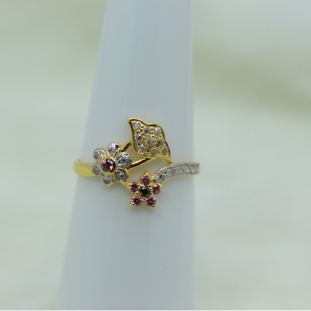 916 CZ Gold Fancy ring SSJ-R003